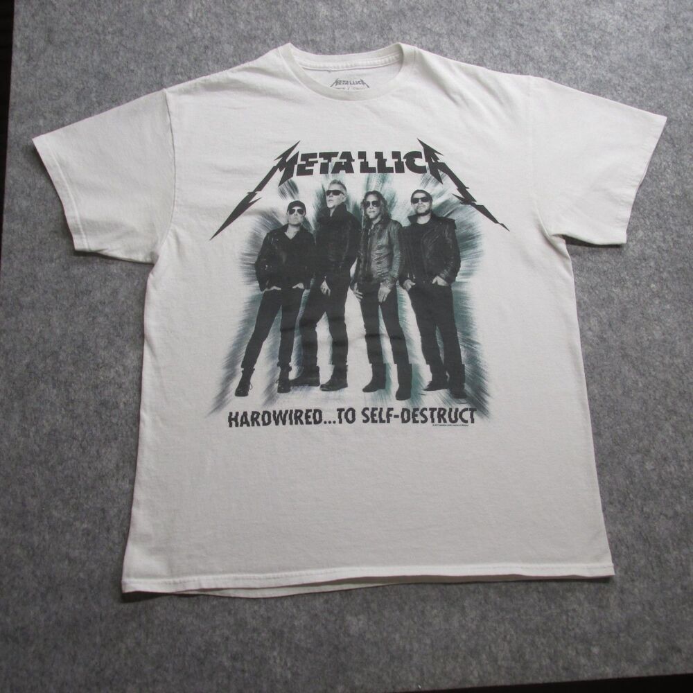 2017 Hardwired Metallica Concert Tee Size Large